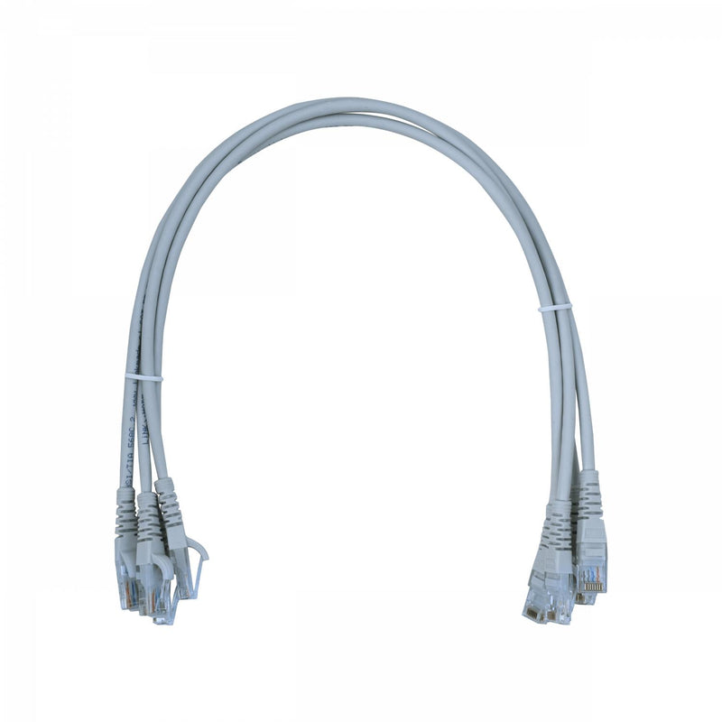 Cable de conexión Cat5e inyectado de 50 cm, gris Clickbox