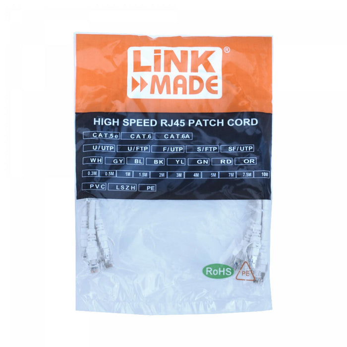 Cable de conexión Cat6A U/FTP LINKMADE 0,5m Clickbox