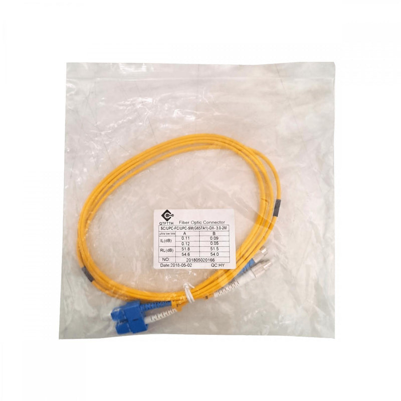 Cable de conexión SC-FC Monomodo SM Duplex de 2 Clickbox