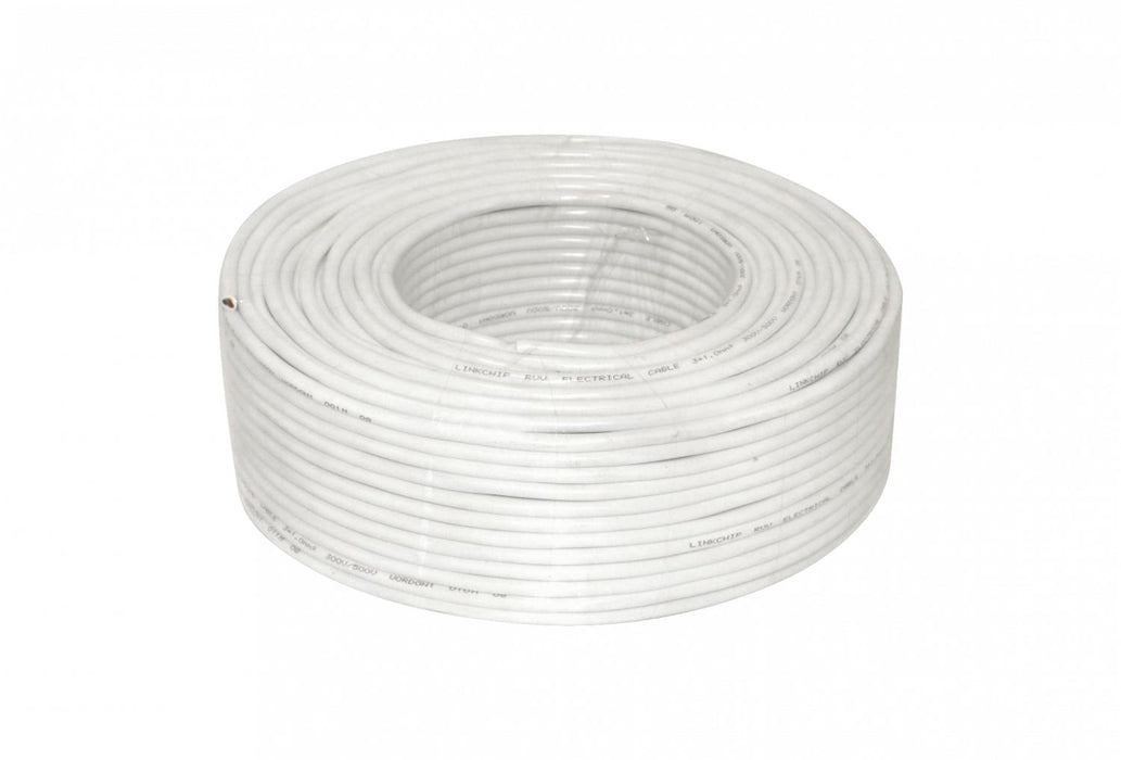 Cable eléctrico blanco RVV 3x1,0mm 100m Clickbox
