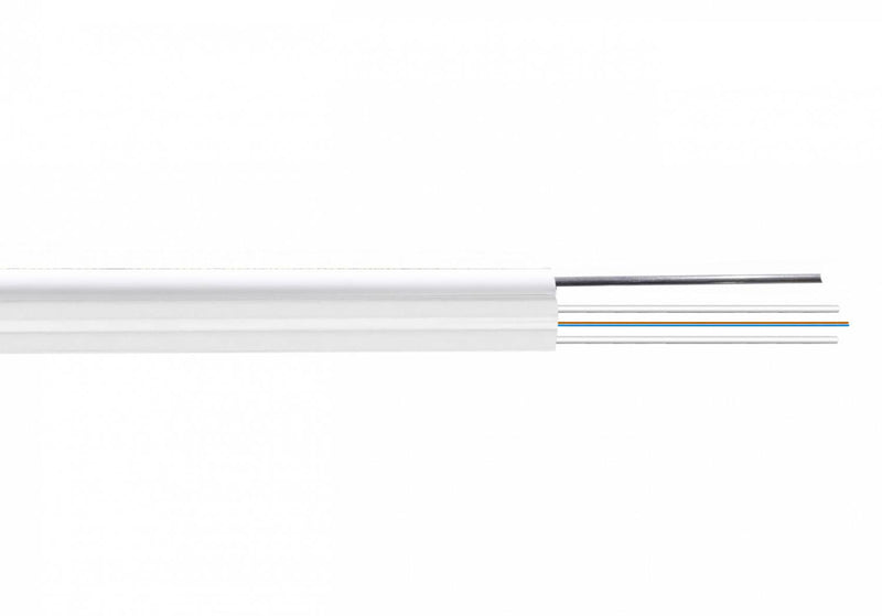 Cable de fibra óptica blanca de 1000 metros, 2 Clickbox