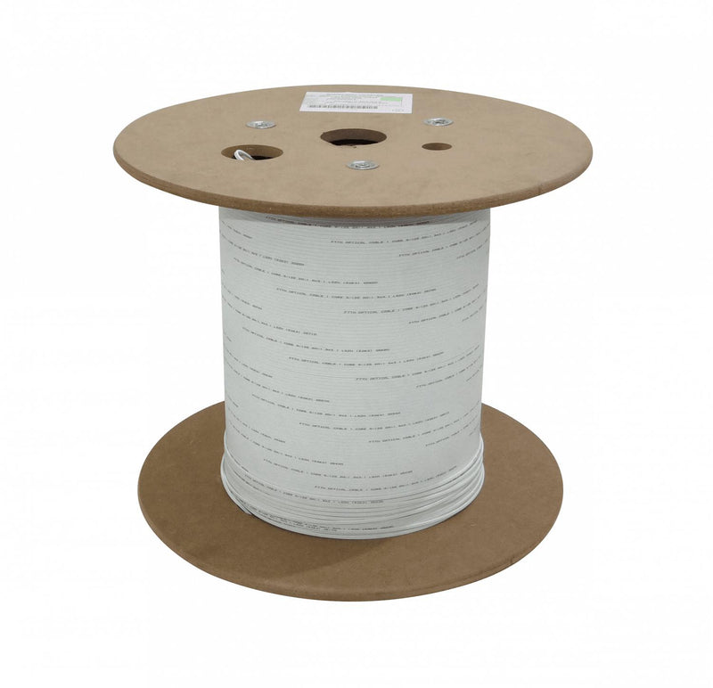 Cable de Fibra Óptica Blanca 500m G652D FTTH LSZH Clickbox