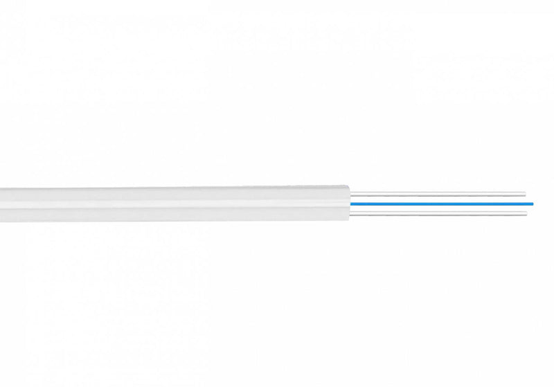 Cable de Fibra Óptica Blanca 500m G652D FTTH LSZH Clickbox