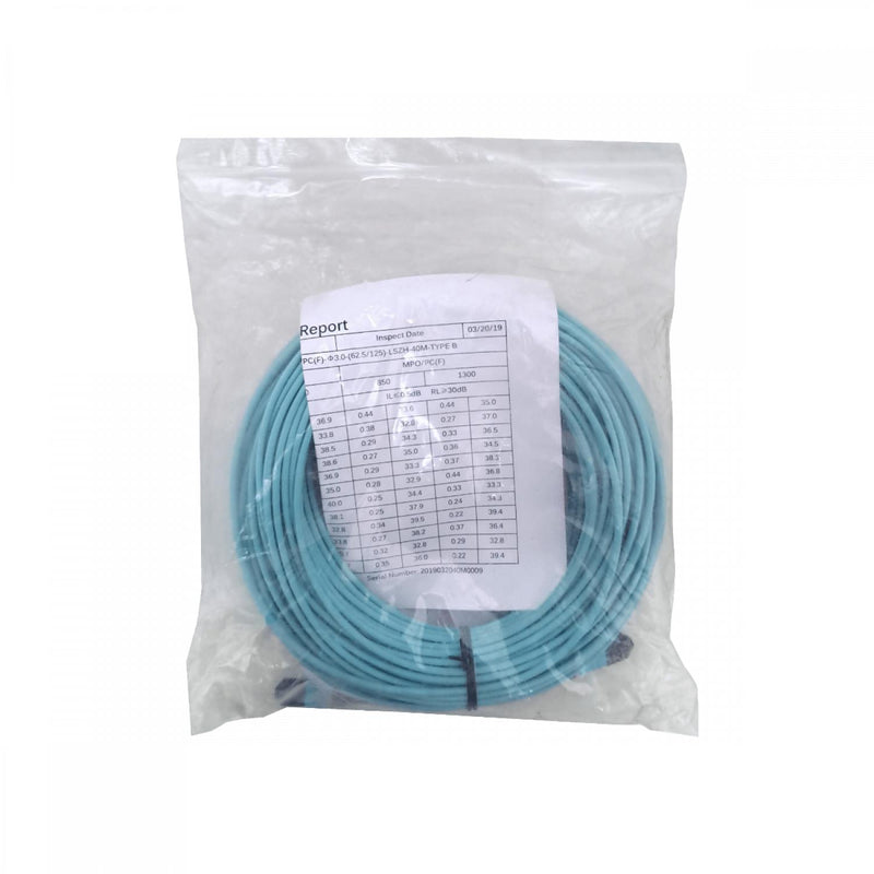 Cable de fibra óptica LSZH OM1 de 40 metros con Clickbox