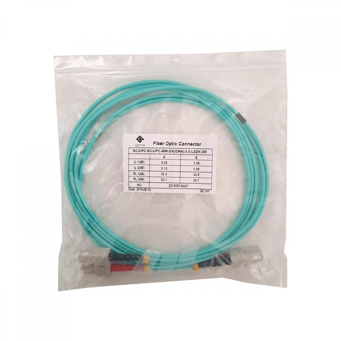 Cable de fibra óptica LSZH SC-SC OM4 multimodo Clickbox