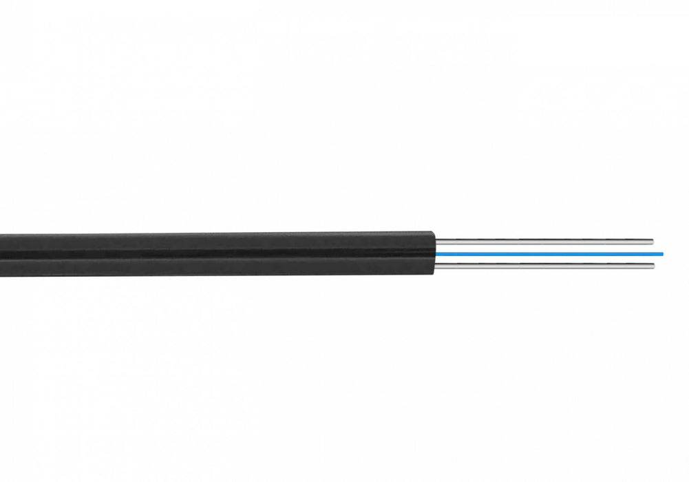 Cable de Fibra Óptica Monomodo 1-Fibra-G652 Negra Clickbox