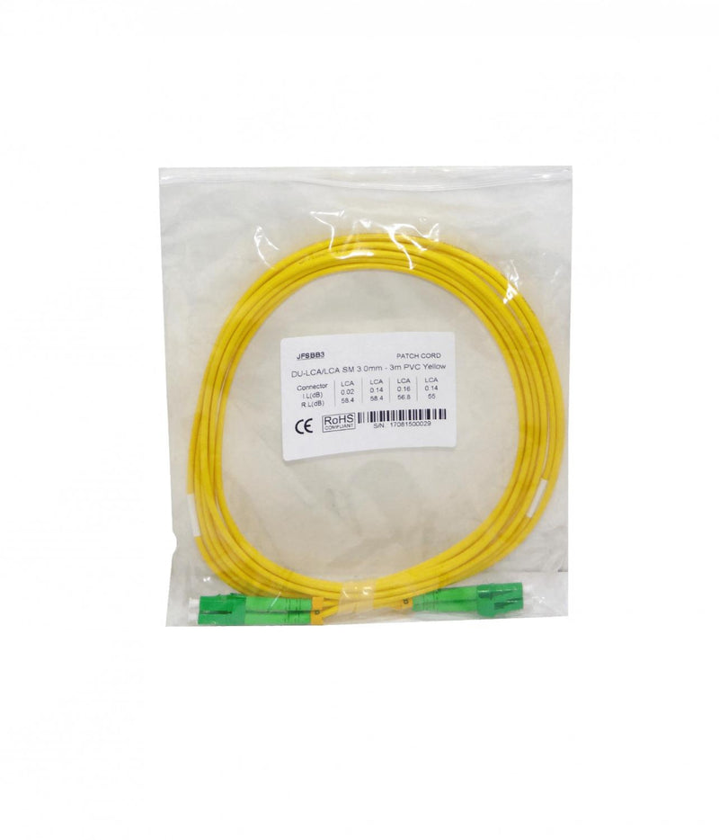 Cable de fibra óptica monomodo LC/APC a LC/APC de Clickbox