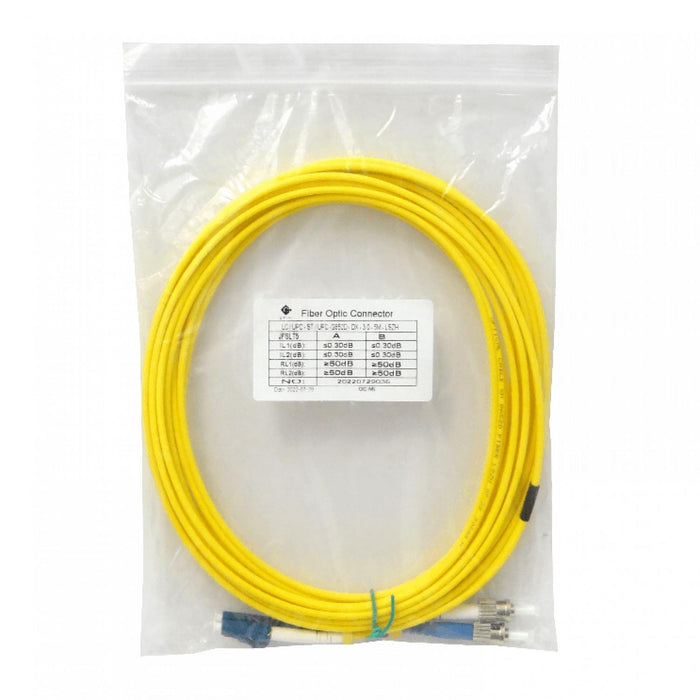 Cable de fibra óptica monomodo LSZH 5mt LC-ST Clickbox