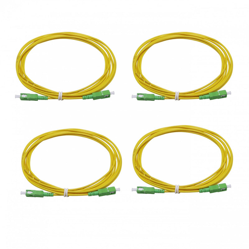 Cable de fibra óptica monomodo SC/APC-SC/APC 3m 4 Clickbox