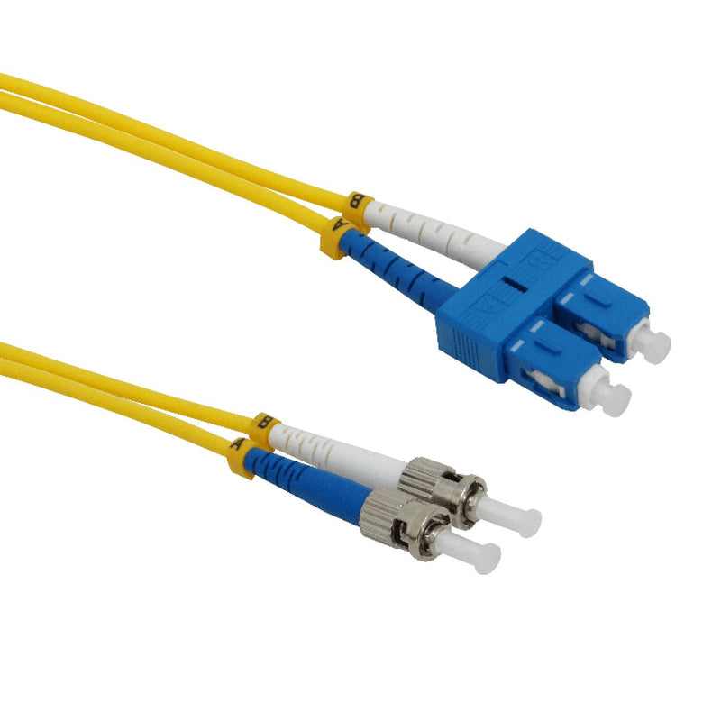 Cable de Fibra Óptica Monomodo ST-SC LSZH 3mt Clickbox