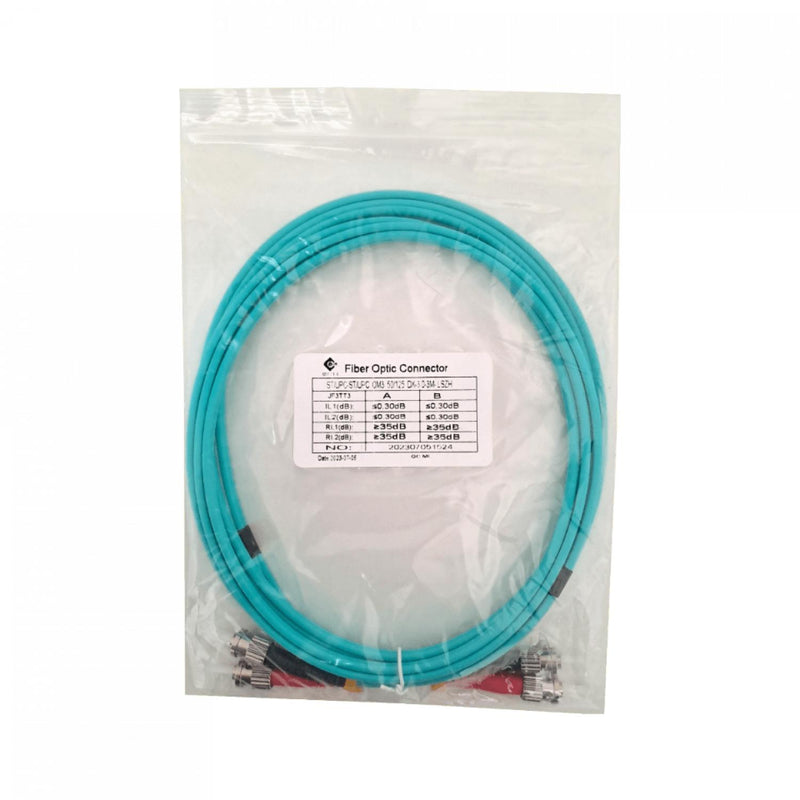 Cable de fibra óptica OM3 50/125um 3mt ST-ST Clickbox
