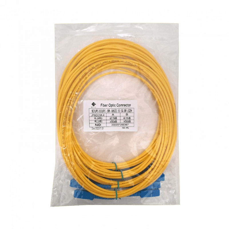 Cable de Fibra Óptica SC-SC Monomodo LSZH 4-unids Clickbox