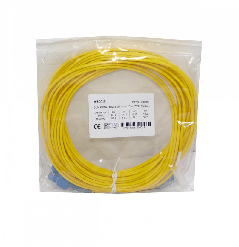 Cable de fibra óptica SC-SC monomodo SM duplex de Clickbox