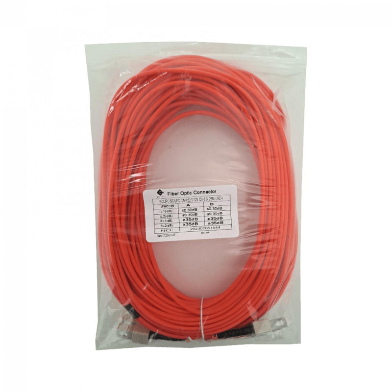 Cable de fibra óptica SC-SC OM1 multimodo 25mt Clickbox