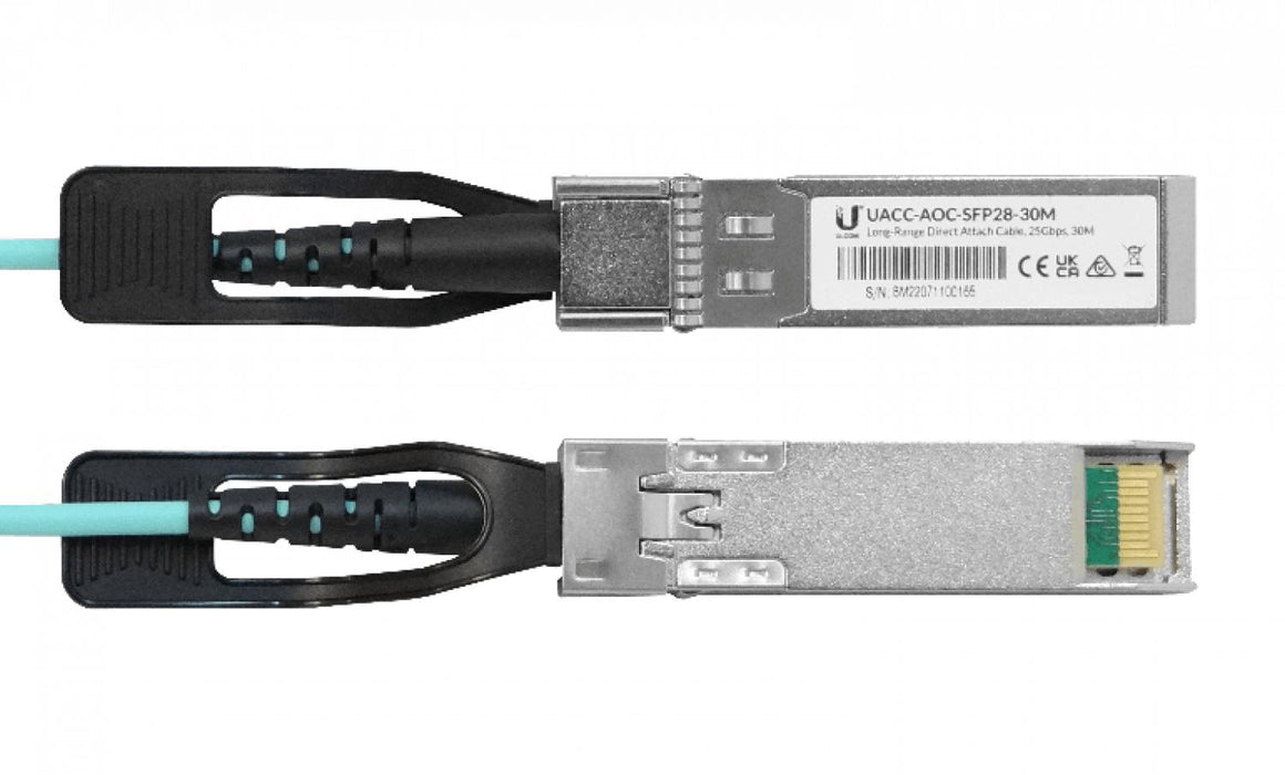 Cable de Fibra Óptica UBIQUITI 30m SFP28-25Gbps Clickbox