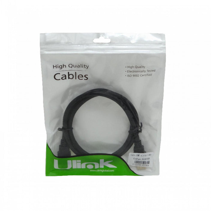Cable HDMI-M HDMI-M 1,0mt Negro v1.4 Clickbox