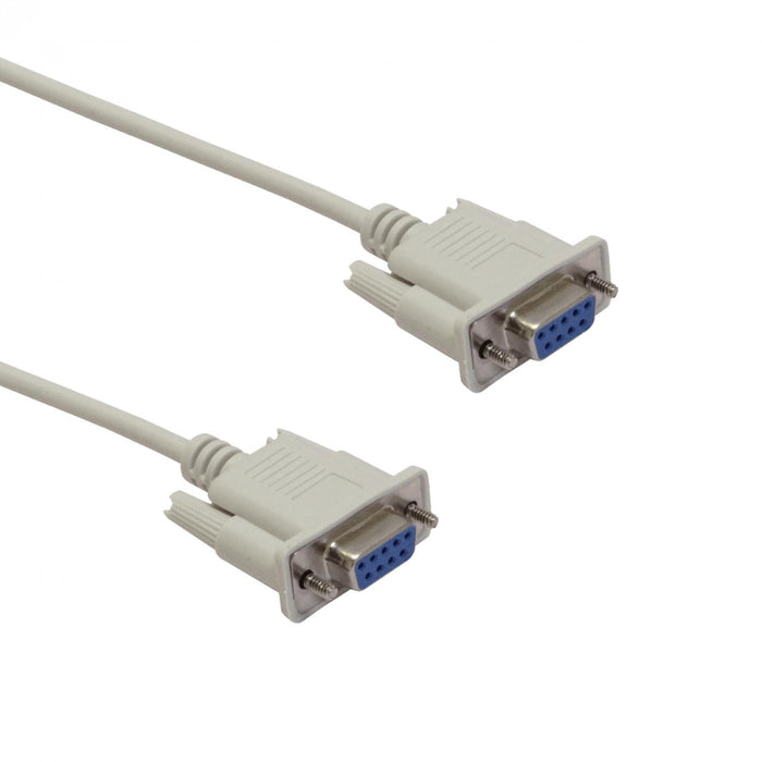 Cable nulo 3m DB9-Hembra-Hembra 300cm Serie RS232 Clickbox