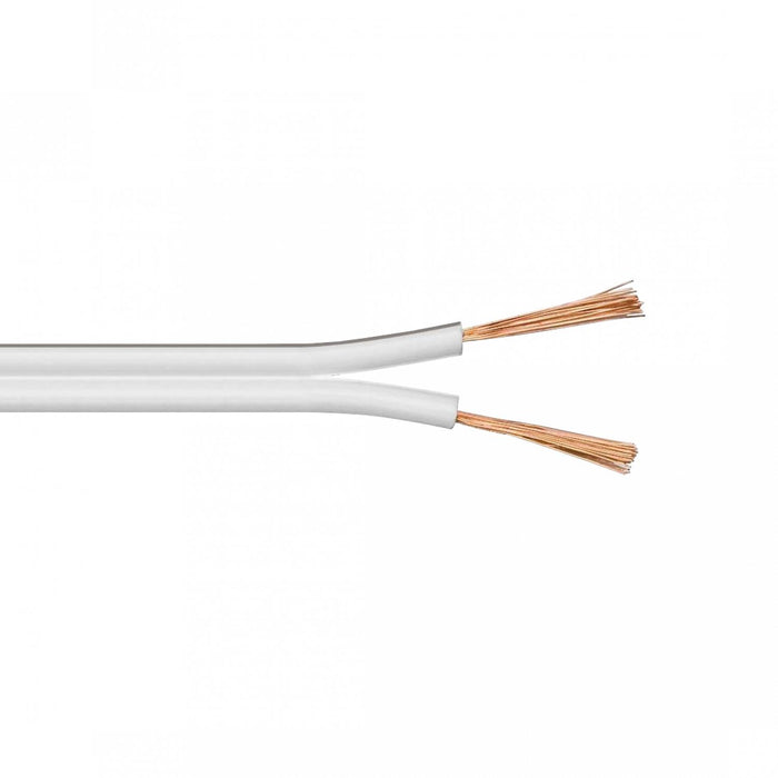 Cable Paralelo Multifilar Blanco 2x24AWG Cobre Clickbox
