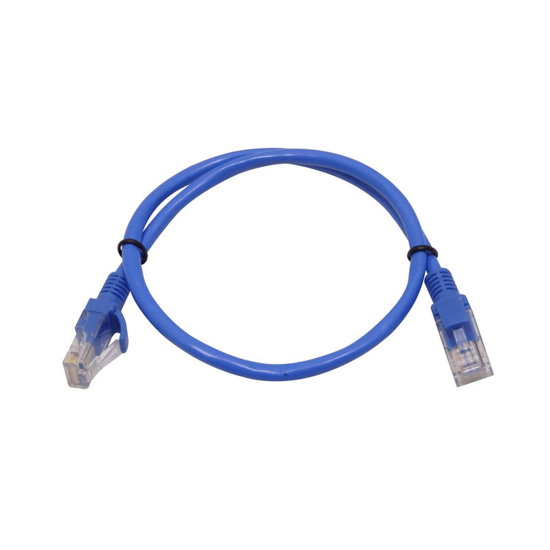 Cable Patch Cat5E Azul 50cm Inyectado Clickbox