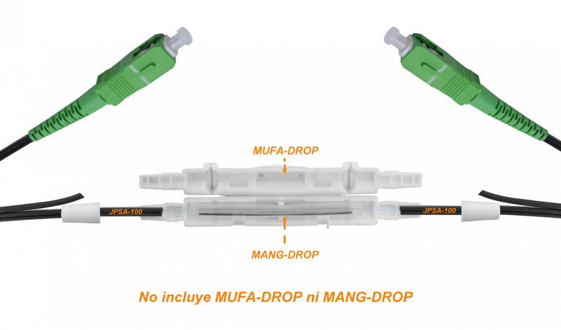 Cable de Pigtail Monomodo SM SC/APC G652D 100mt Clickbox