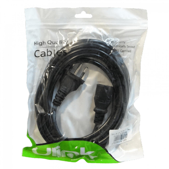 Cable de Poder 3x0,75mm2 300cm Chile-C13 Clickbox