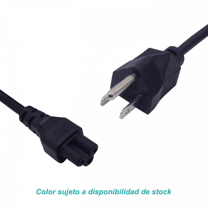 Cable de Poder Americano-Macho Trebol-Hembra Clickbox