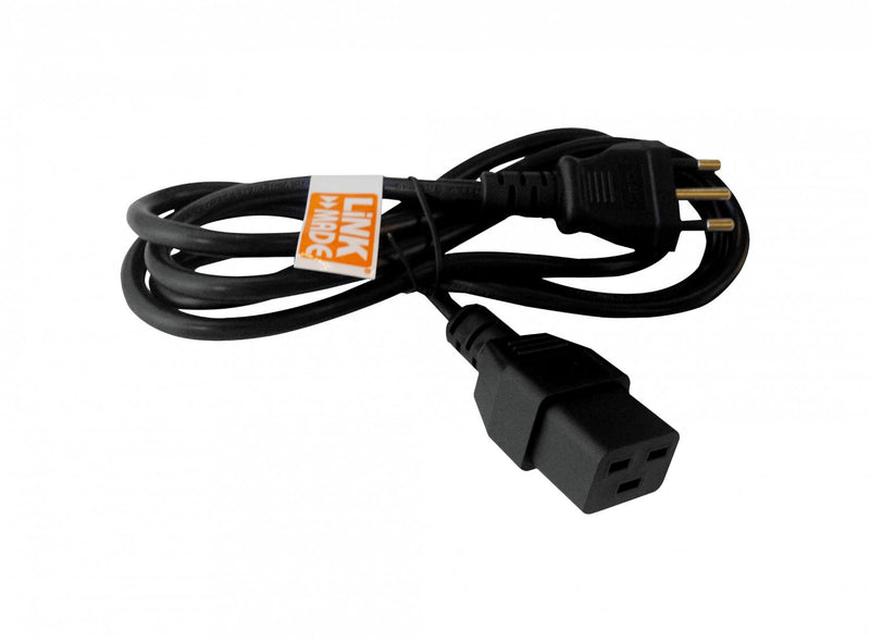 Cable de Poder Negro 1,4mt C19-Hembra Clickbox
