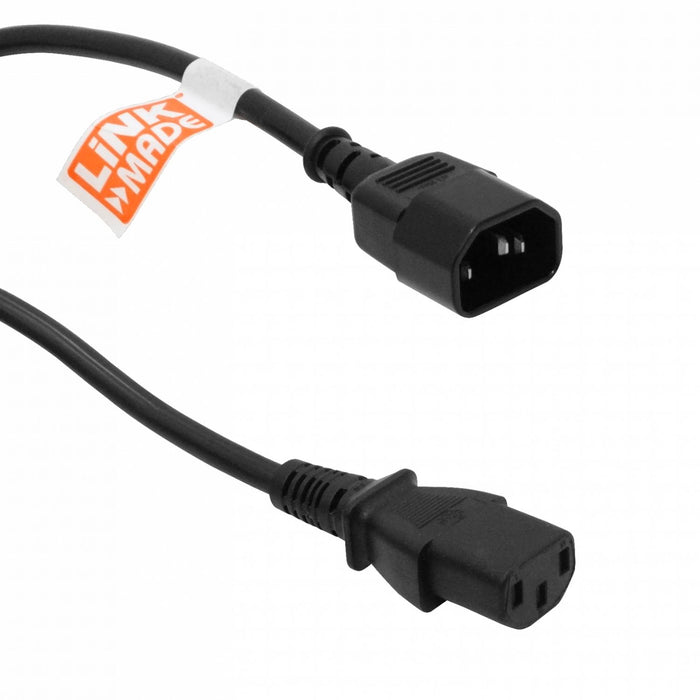 Cable de Poder Negro 5mt C13/C14 6A Clickbox