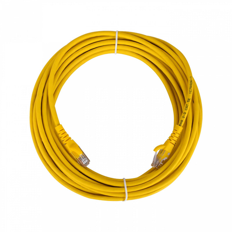Cable de red Cat5e amarillo de 7,5 Clickbox