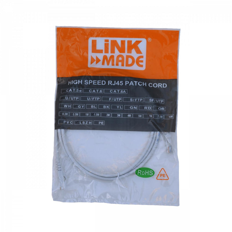 Cable de red Cat5e inyectado de 1,5m gris Clickbox