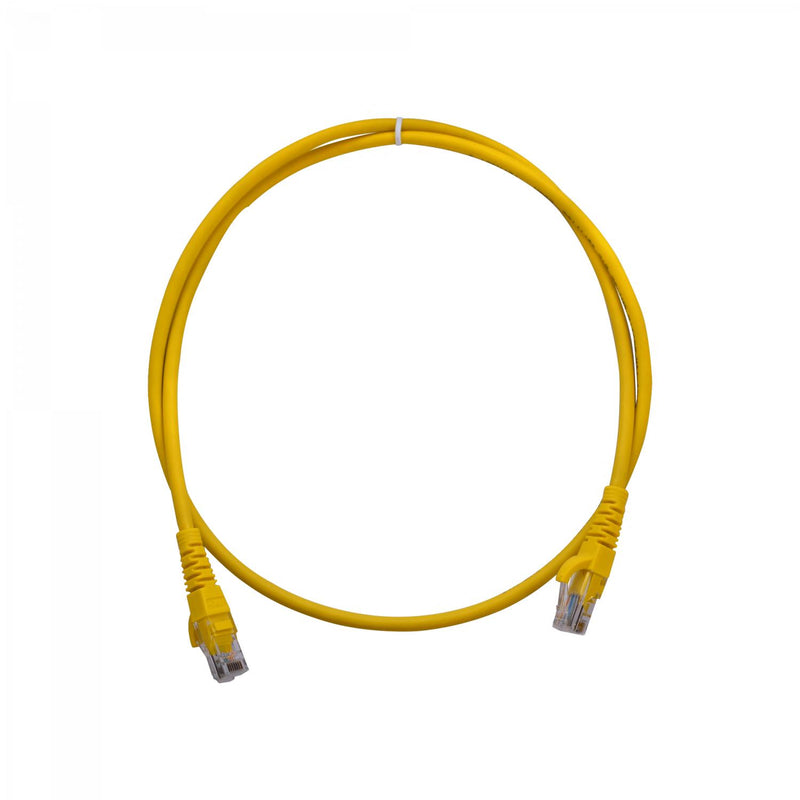 Cable de red Cat5e inyectado de 1 metro amarillo Clickbox