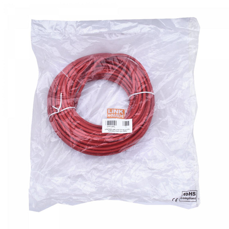 Cable de Red Cat5e Inyectado 20m Rojo Clickbox