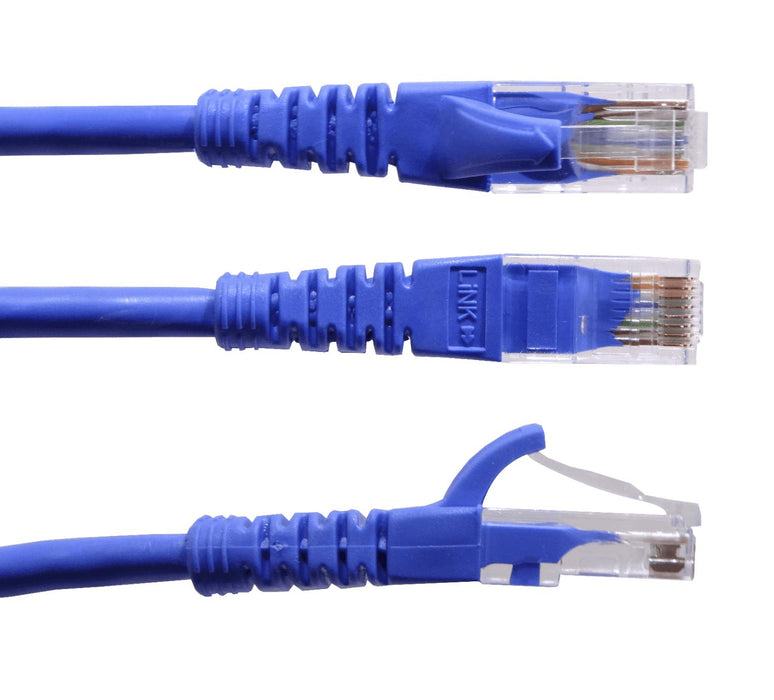 Cable de red Cat5e inyectado de 3 metros, azul Clickbox