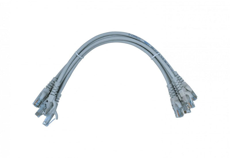 Cable de red Cat5e inyectado de 30cm gris Clickbox