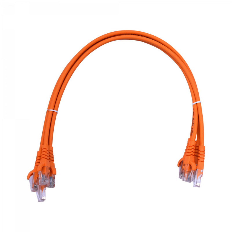 Cable de Red Cat5e Inyectado 4 Pares 50cm Naranja Clickbox