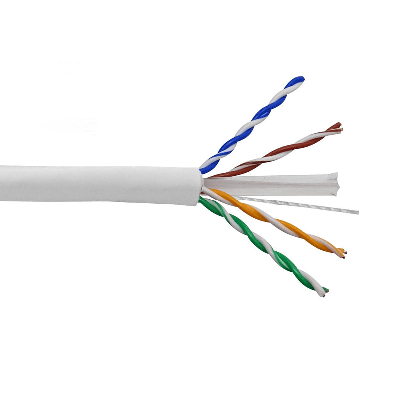 Cable de red Cat6 blanco de 100m para uso Clickbox