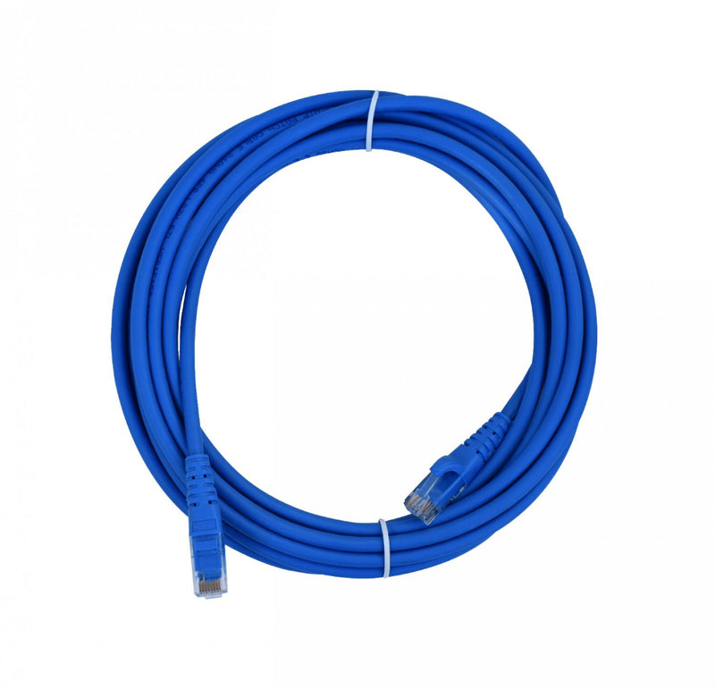 Cable de red Cat6 U/UTP de 5 metros azul LSZH Clickbox