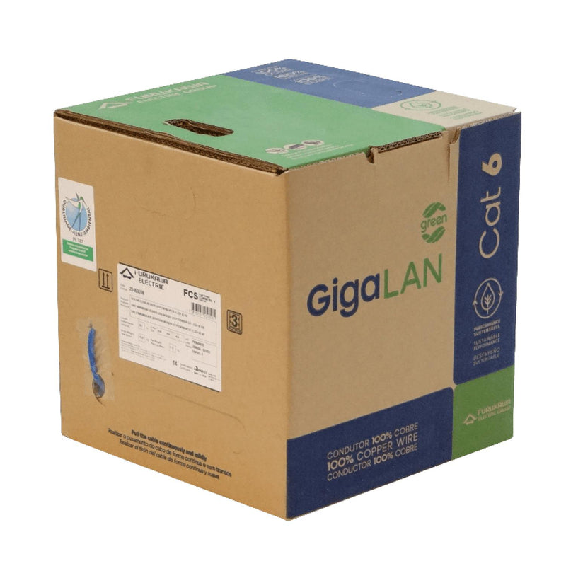 Cable de Red CAT6 UTP Azul LSZH 305m Clickbox