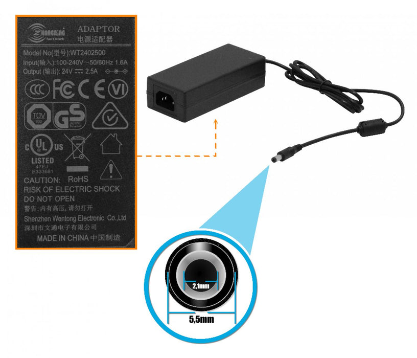 Cable de requisito MIKROTIK 5-100 PoE-in/out-12W Clickbox