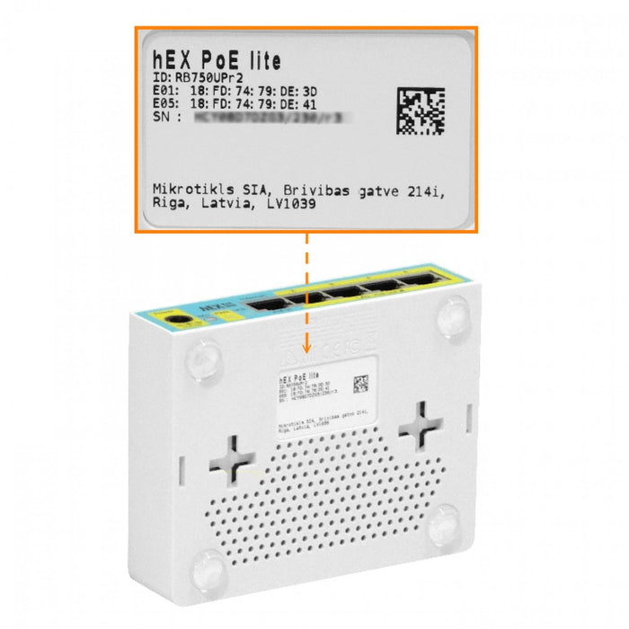Cable de requisito MIKROTIK 5-100 PoE-in/out-12W Clickbox