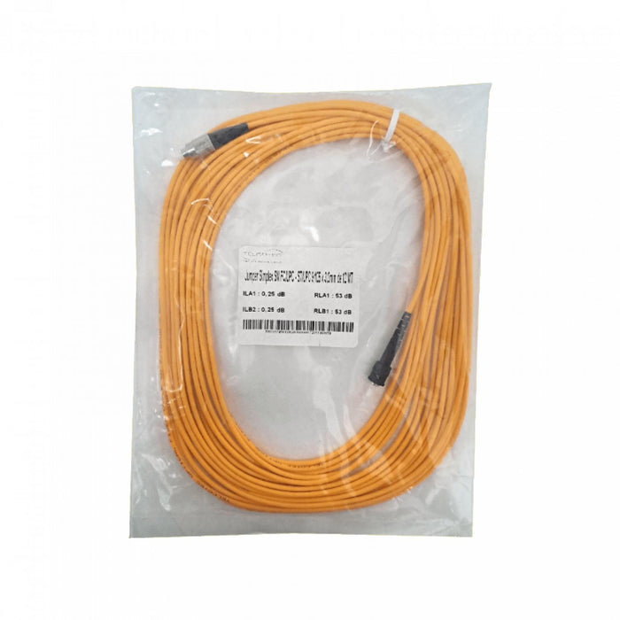 Cable de Salto Monomodo ST-FC 12mt Fibra Óptica Clickbox