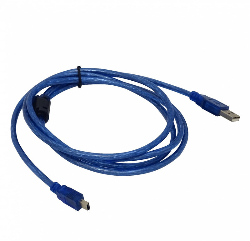 Cable USB 2.0 A-M 5pin/mini/B-M 5m con Clickbox