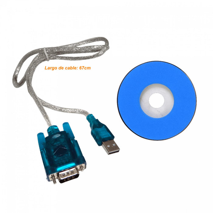 Cable USB a Serial DB9-Macho RS232 para Clickbox
