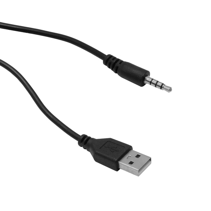 Cable USB-AM a 4pin-3,5mm-Macho 90cm Clickbox