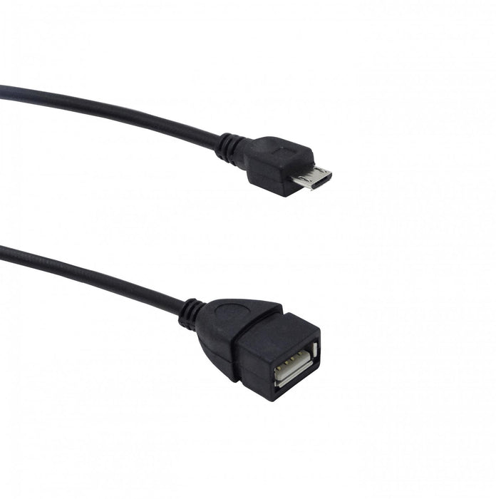 Cable USB OTG 10cm A-Hembra MicroB-Macho Clickbox
