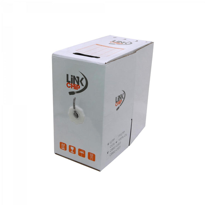 Cable UTP Gris AWG24/0,5mm CCA 305mt Clickbox