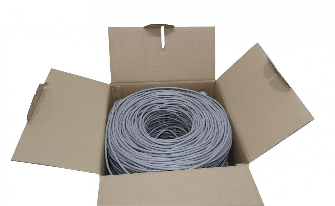 Cable UTP Gris AWG24/0,5mm CCA 305mt Clickbox
