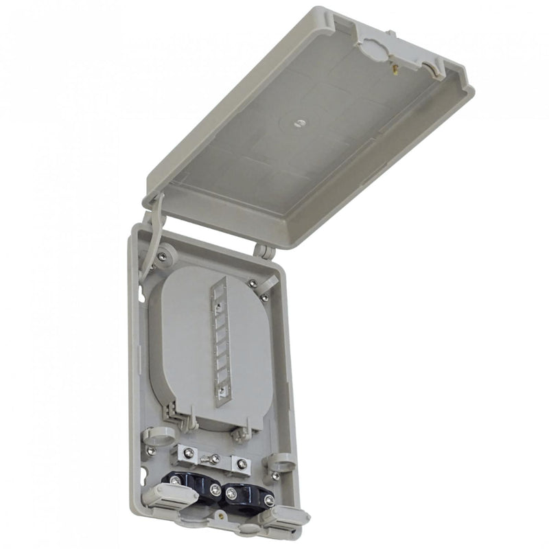 Caja 24 Manguito Fibra Óptica IP52 Gris Clickbox