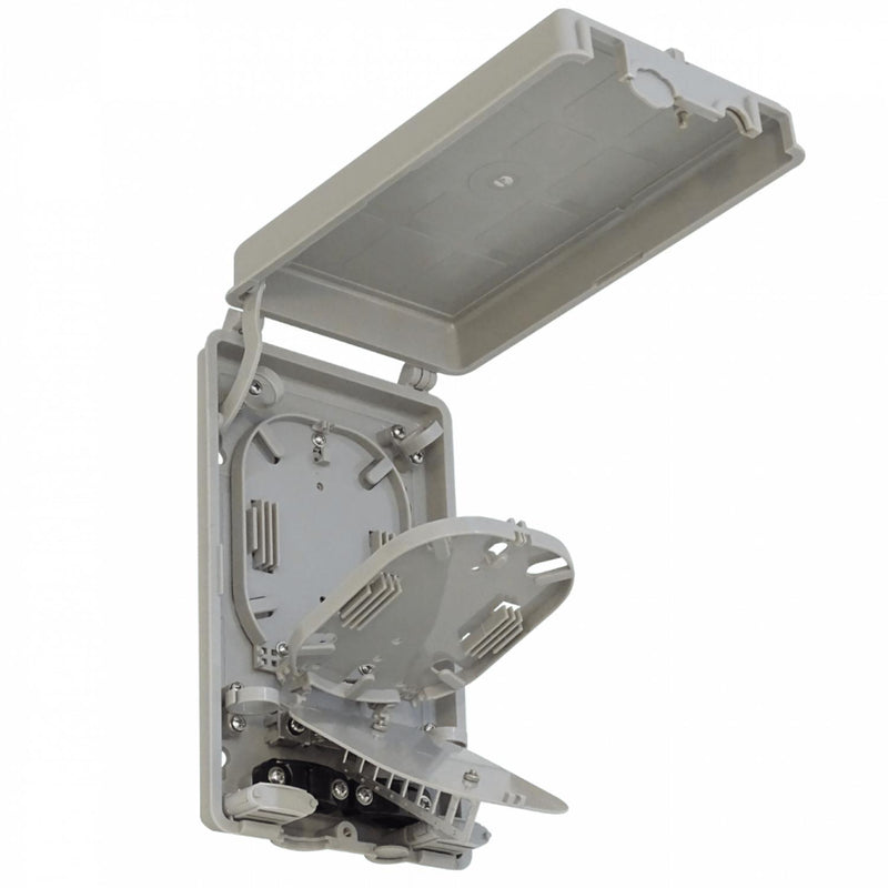 Caja 24 Manguito Fibra Óptica IP52 Gris Clickbox