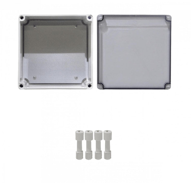 Caja ABS IP66 200x200x130mm con Tapa Transparente Clickbox
